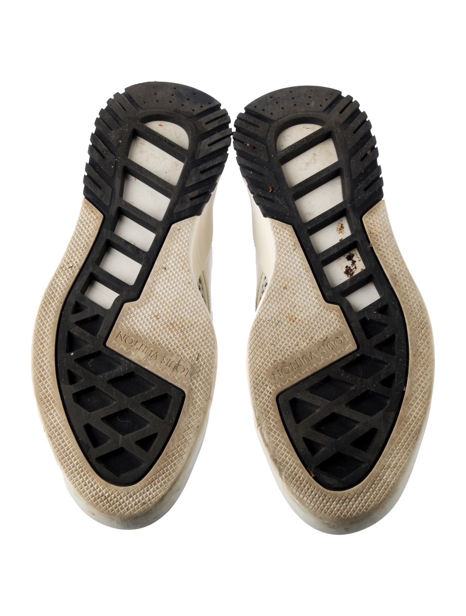 Louis Vuitton Printed Leather Trim Embellishment Athletic Sneakers